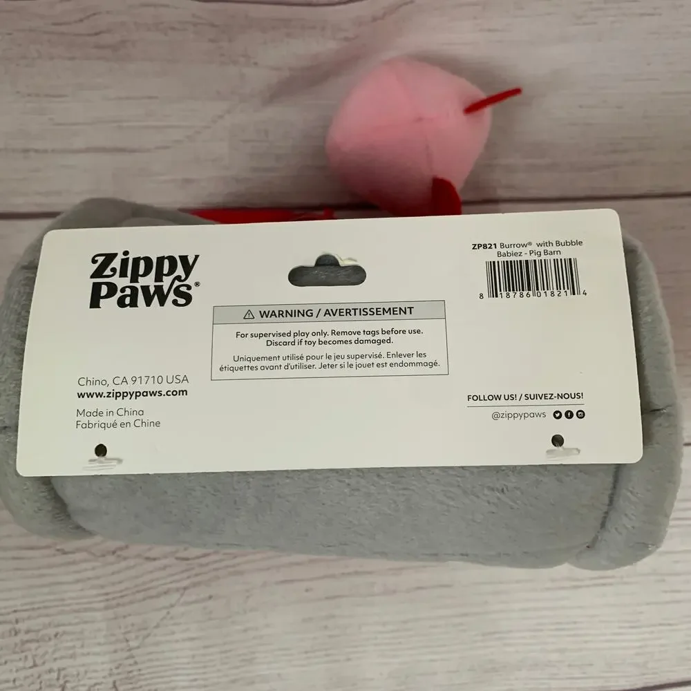 Zippy Paws Barn with Pigs Interactive Puzzle Dog Toy Farm Hide & Seek Squeaker